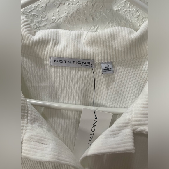 Notations 3/4 sleeve shacket - Picture 3 of 4